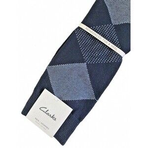 Clarks Argyle Mens Socks Dress Casual Cotton Black Gray Reinforced Toe One Size